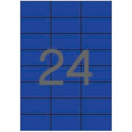 Apli Etiquetas Adhesivas Azules 70x37mm Cantos Rectos