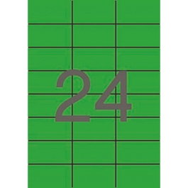 Apli Etiquetas Adhesivas Verdes 70x37mm Cantos Rectos