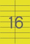 Apli Etiquetas Adhesivas Amarillo Fluorescente 105x37mm