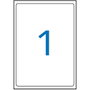 Apli Etiquetas Autoadhesivas Blancas con Cantos Romos 199,6x289,1mm