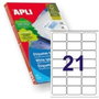 Apli Etiquetas Adhesivas Blancas Cantos Romos 63,5x38,1mm