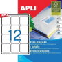 Apli Etiquetas Adhesivas Blancas Cantos Romos 63,5x72mm
