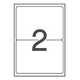Apli Etiquetas Adhesivas 199,6x144,5 mm Cantos Romos Inkjet-Láser 2 x 100H Blanco