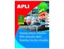 Apli Etiquetas Removibles 36,8x23,8mm Blanco (100 Hojas)