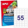 Apli Etiquetas Removibles 36,8x23,8mm Blanco (100 Hojas)