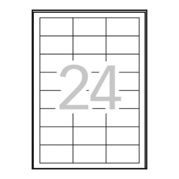 Apli Etiquetas Removibles Blancas 64,6 x 33,8 mm (2.400 unidades)