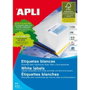 Apli Etiquetas Adhesivas Blancas Calidad Foto 199,6x289,1mm