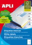 APLI Etiquetas Adhesivas Blancas A3 297x420 mm 100 Hojas