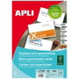 Apli Tarjetas de Visita Blancas Microperforadas 90 x 50,8 mm