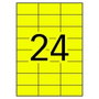 Apli Etiquetas Adhesivas Permanentes Amarillas 70x37mm
