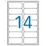 Apli Etiquetas Adhesivas de Poliéster Blanco 99,1x38,1mm