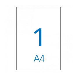 Apli Etiquetas Adhesivas de Poliéster Blanco para Inkjet 210x297mm