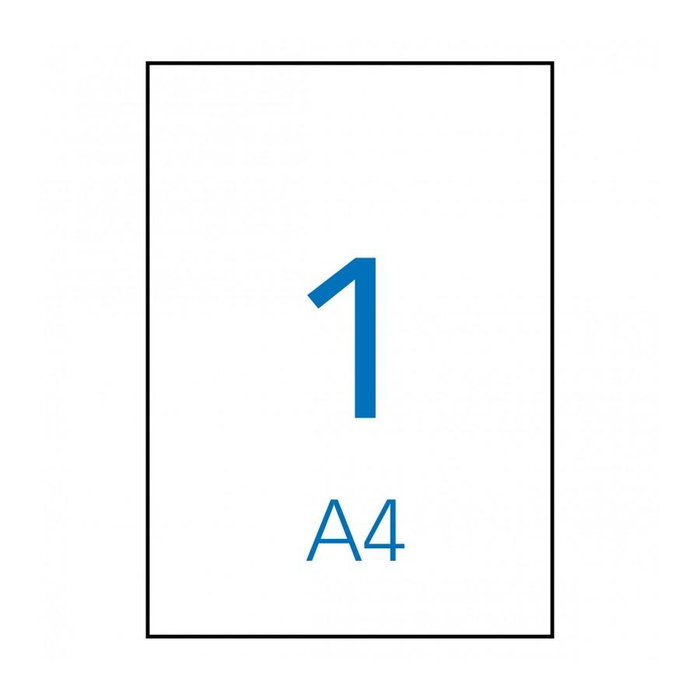 Apli Etiquetas Adhesivas de Poliéster Blanco para Inkjet 210x297mm Apli Etiquetas Adhesivas de Poliéster Blanco para Inkjet 210x297mm