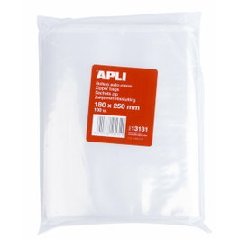 Apli Bolsas Autocierre Transparentes 180x250mm Pack 100 Ud