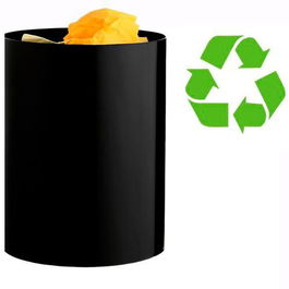 Archivo 2000 Papelera Sostenible 18 L 260x335 mm Poliestireno Negro 100% Reciclado