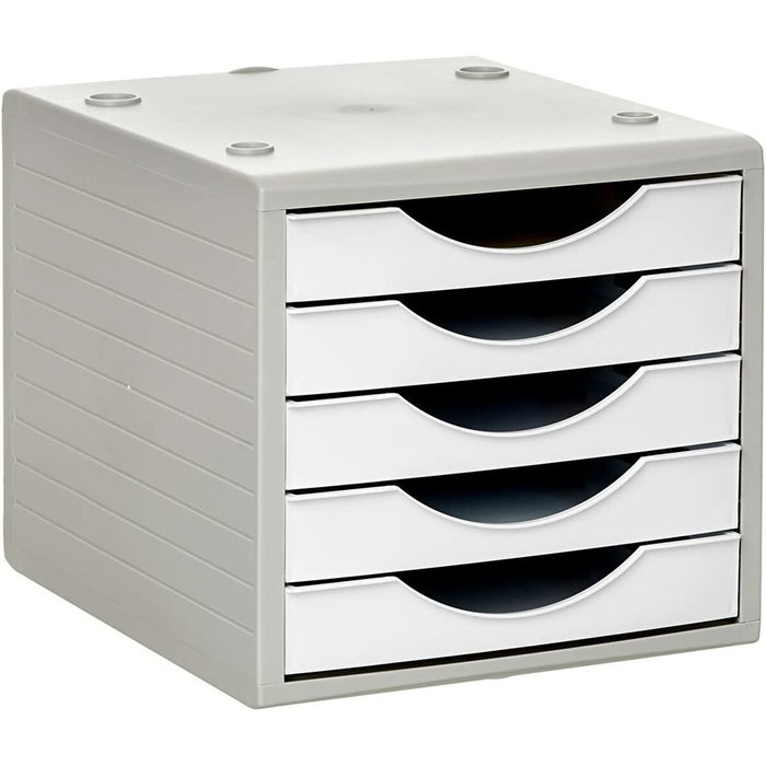 Archivo 2000 Módulo Organizador Ecogreen 5 Cajones Blanco Pastel