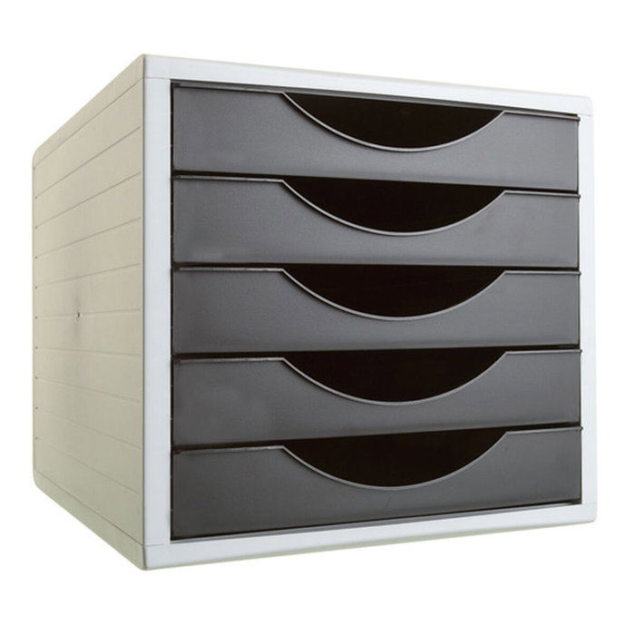 Archivo 2000 Módulo Archivotec EcoGreen 5 Cajones Gris/Negro