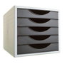 Archivo 2000 Módulo Archivotec EcoGreen 5 Cajones Gris/Negro