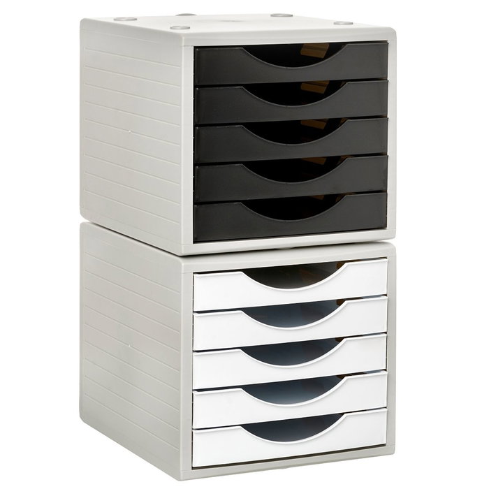 Archivo 2000 Módulo Archivotec EcoGreen 5 Cajones Gris/Negro