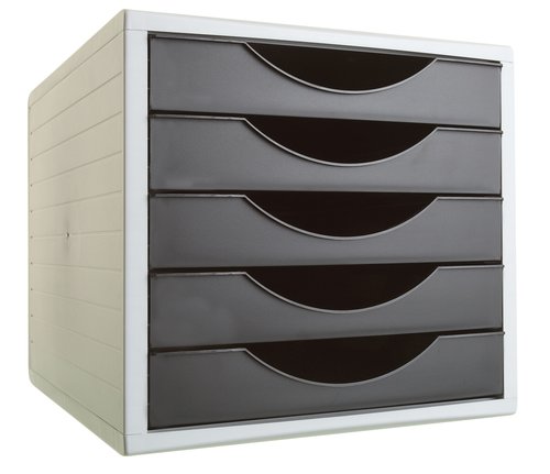 Archivo 2000 Módulo Archivotec EcoGreen 5 Cajones Gris/Negro