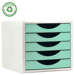 Modulo 5 Cajones Archivo 2000 Archivotec Verde Pastel