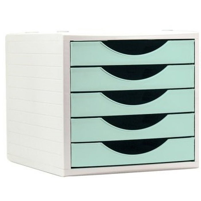 Archivo 2000 Módulo Organizador Ecogreen 5 Cajones Verde Pastel