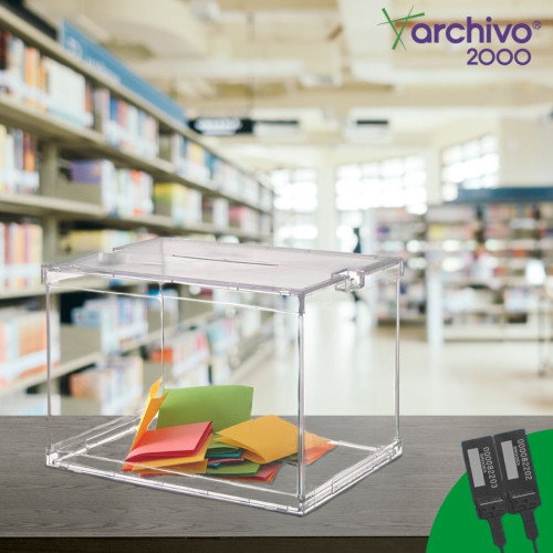 Archivo 2000 Urna Electoral Plegable Metacrilato Transparente