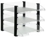 Archivo 2000 Conjunto de 3 Bandejas con Elevadores JumboRack Transparentes
