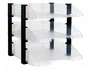 Archivo 2000 Conjunto de 3 Bandejas con Elevadores JumboRack Transparentes