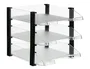 Archivo 2000 Conjunto de 3 Bandejas con Elevadores JumboRack Transparentes