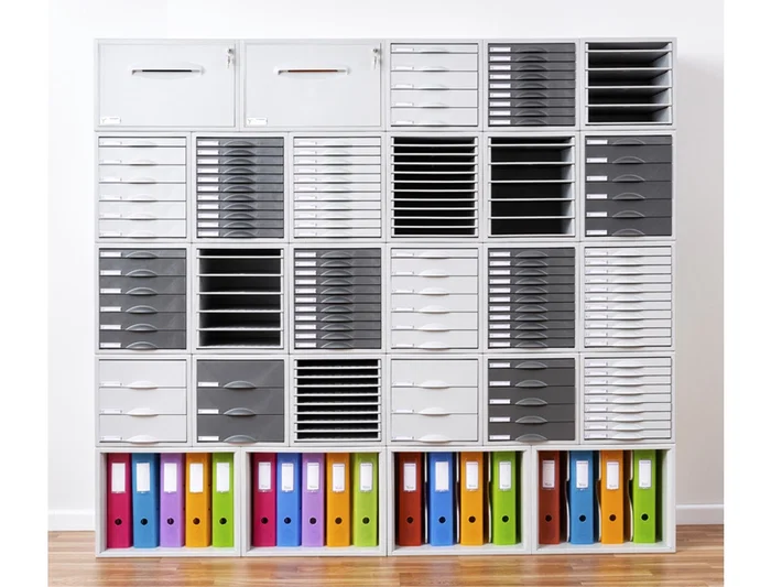 Archivo 2000 Fichero sobremesa 8409c 9 cajones 356x316x303 mm gris