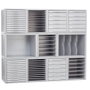 Archivo 2000 Módulo Archisystem de 9 cajones Gris 356x316x303 mm