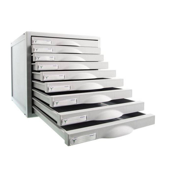 Archivo 2000 Módulo Archisystem de 9 cajones Gris 356x316x303 mm Archivo 2000 Módulo Archisystem de 9 cajones Gris 356x316x303 mm