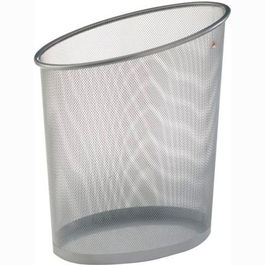 Archivo 2000 Papelera de Rejilla Mesh Alba, Capacidad 18 Litros, 355x290x400 mm, Gris