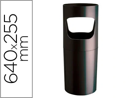 Archivo 2000 Paragüero de Plástico Negro 255x640 mm