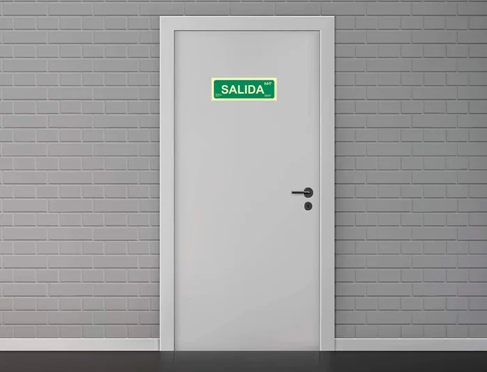 Archivo 2000 Pack de 2 Señales de Salida Fotoluminiscentes Verde PVC