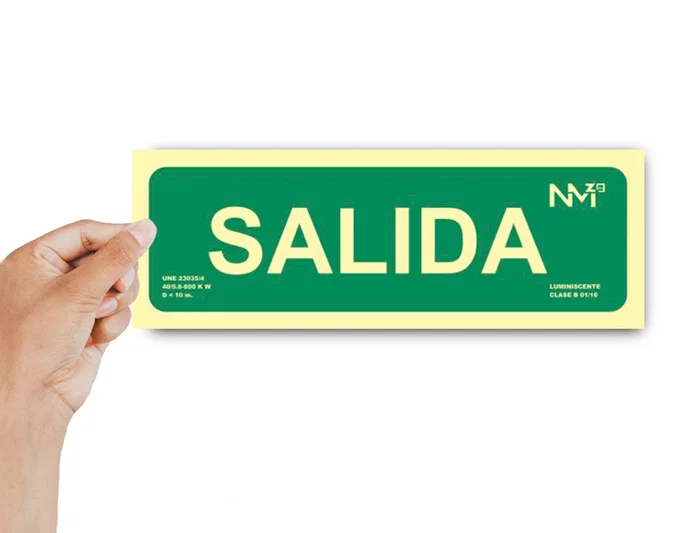 Archivo 2000 Pack de 2 Señales de Salida Fotoluminiscentes Verde PVC