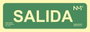 Archivo 2000 Pack de 2 Señales de Salida Fotoluminiscentes Verde PVC