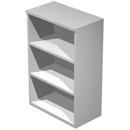 Artexport Estantería Media Presto Abierta con 2 Estantes Regulables y Trasera Gris