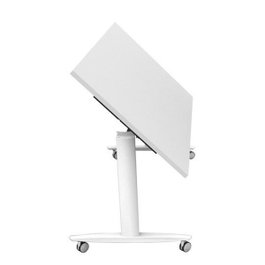 Artexport Mesa Multifuncional TAXI 140 con Tapa Abatible y Ruedas Blanco
