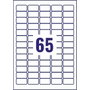 Avery Etiquetas Adhesivas Mini 38,1x21,2 mm Transparentes para Láser
