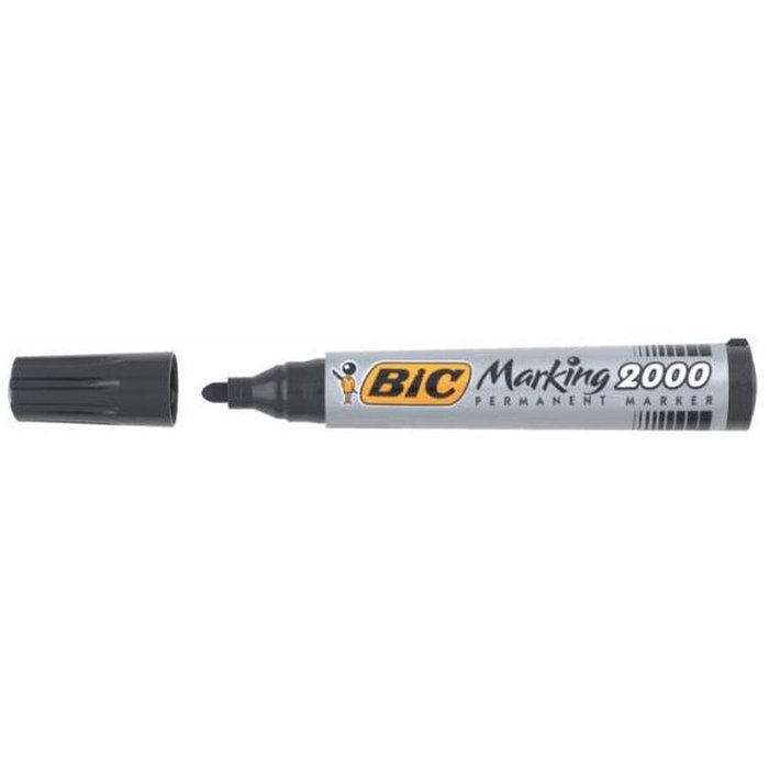 Bic Marcador Permanente Marking 2000 Negro Caja de 12 Unidades