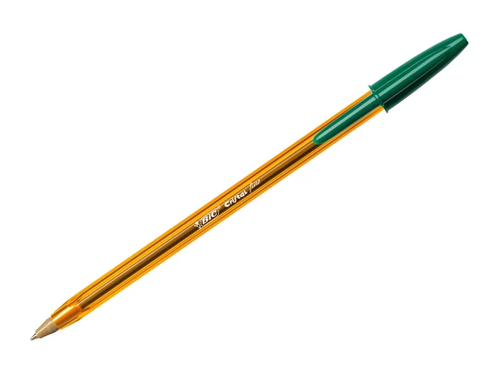 Bic Bolígrafo Cristal Punta Fina Verde 0,8 mm Escritura Nítida