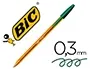 Bic Bolígrafo Cristal Punta Fina Verde 0,8 mm Escritura Nítida
