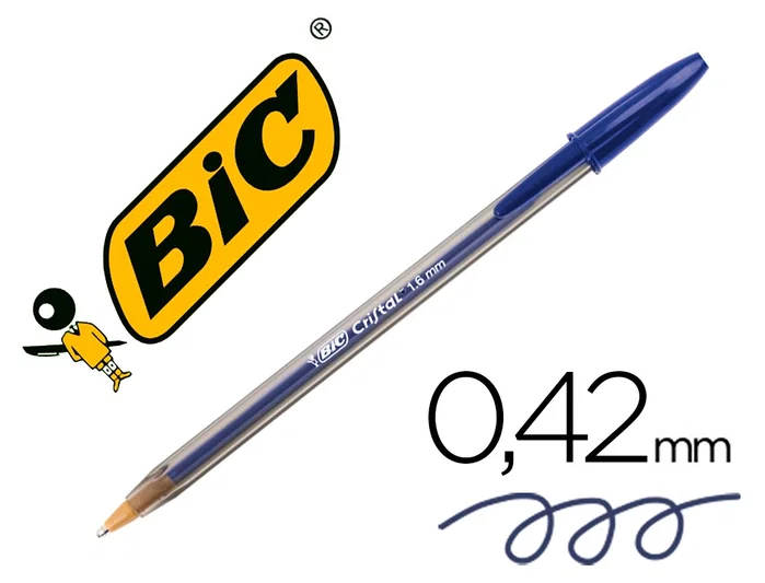 BIC Bolígrafo Cristal Large azul BIC Bolígrafo Cristal Large azul