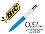 Bic Bolígrafo Retráctil Cuatro Colores Mini Punta Media 1mm
