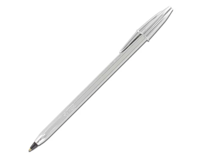 Bic Cristal Celebration Plata con Tinta Negra (Caja de 20 unidades)