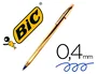 Bic Cristal Celebration Bolígrafo Oro con Tinta Azul (Caja de 20 unidades)