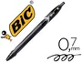 Bic Boligrafo Gelocity Quick Dry Retractil Tinta Gel Negro Punta 0,7 mm