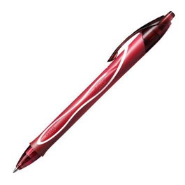 Bic Bolígrafo de Gel Retráctil Gelocity Quick Dry - Set de 12 unidades - Tinta Roja (Set de 12)